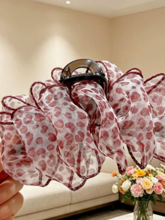 Accessories - Women’s Oversized Satin Bow Hair Claw Clip